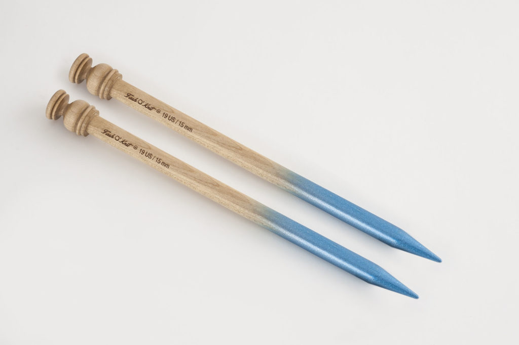 Blue Maple wood Single Point Knitting Needles — Hobby & Crafts LLC