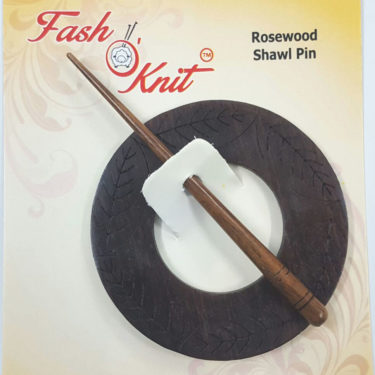 Circle Rosewood Shawl Pin